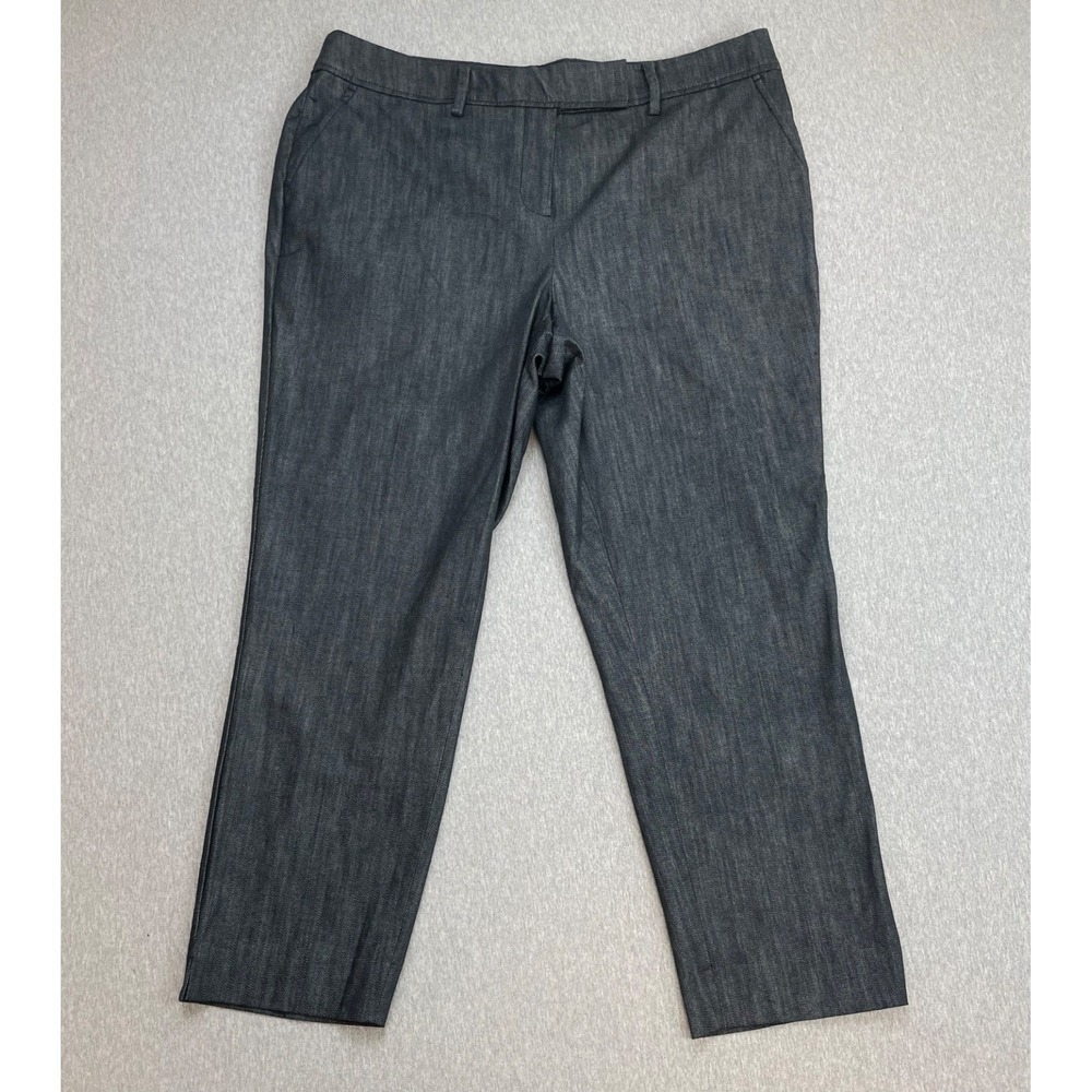 Talbots Pants Womens 14W Speckled Cotton Blend Stretch‎ High-Rise